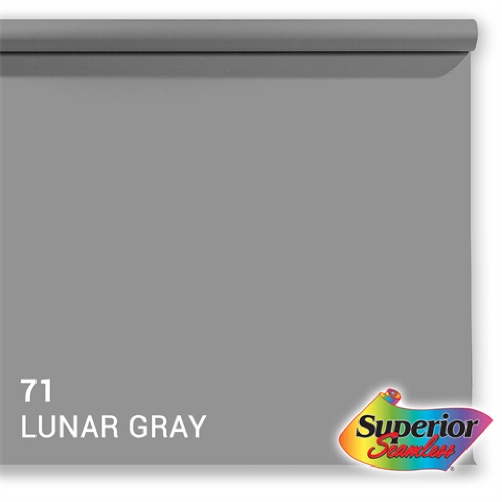Superior Background Paper 71 Lunar Gray 1.35 x 11m