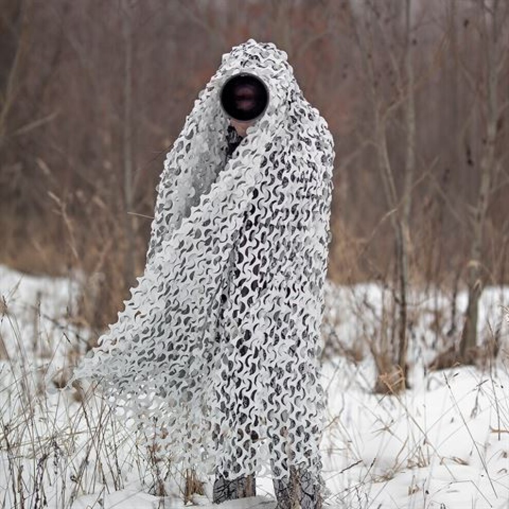 Buteo Photo Gear 3D leafs Camouflage Net Snow 1.5x3 m