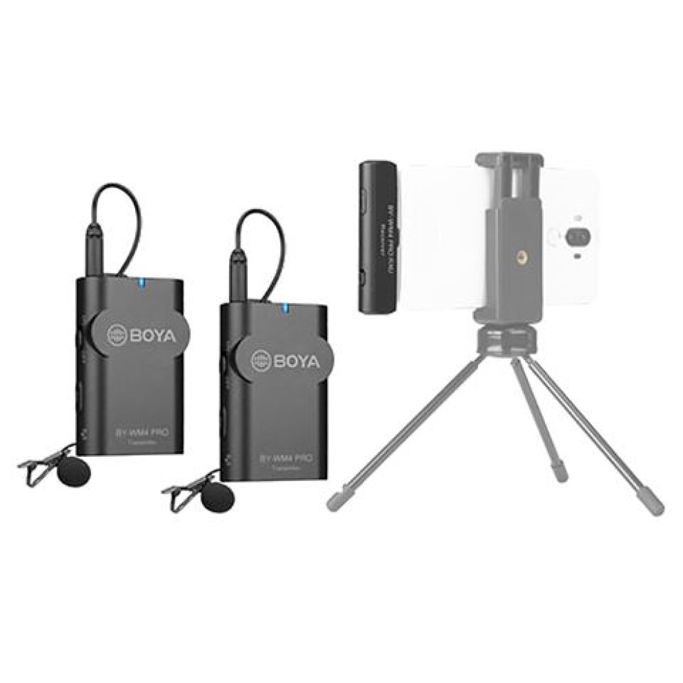Boya 2.4 GHz Dual Lavalier Microphone Wireless BY-WM4 Pro-K6 for Android