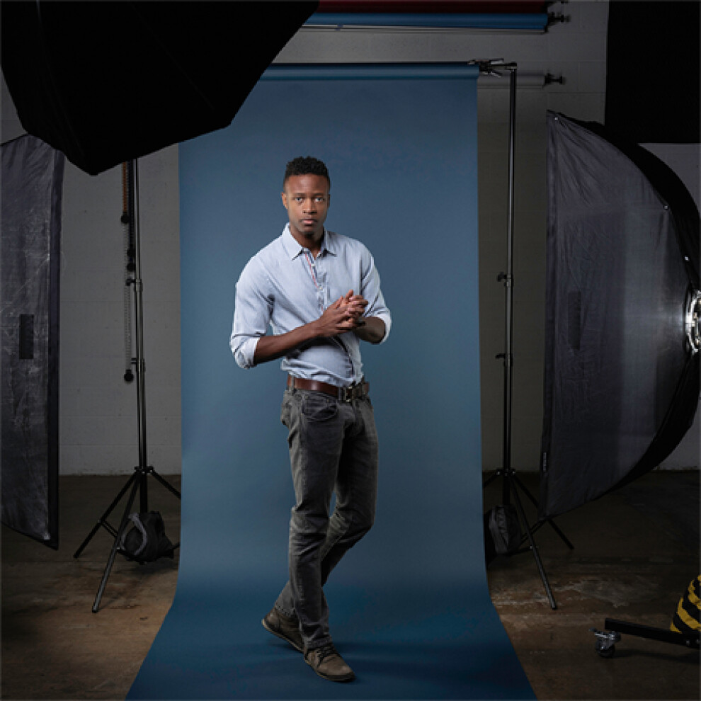 Photo background paper Superior, 2.72x11 m, deep blue