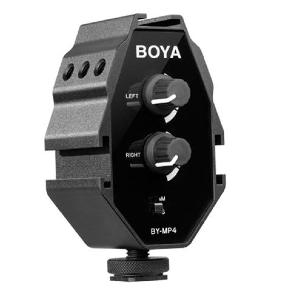 Boya Audio Adapter BY-MP4 for Smartphone, DSLR Cameras, Camcorders