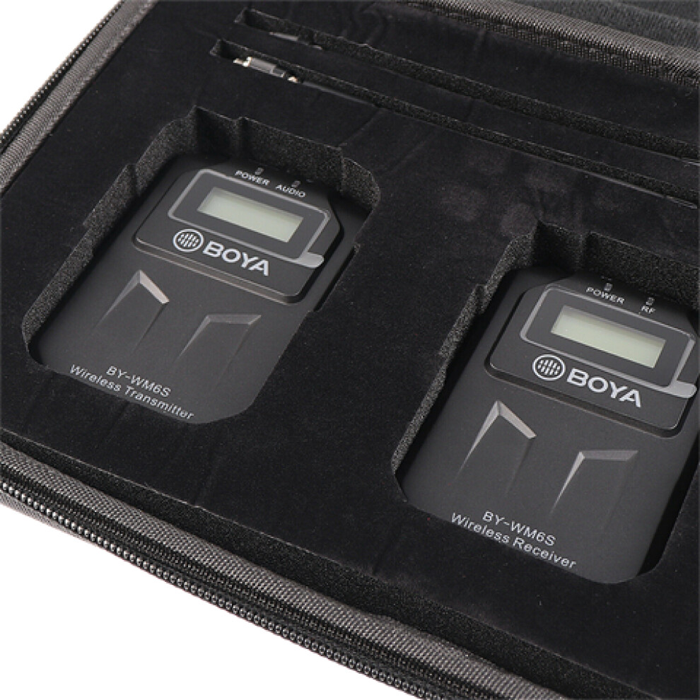 Boya UHF Dual Lavalier Microphone Wireless BY-WM6S