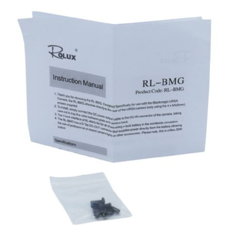 Rolux V-Mount Battery Plate RL-BMG for Black Magic URSA