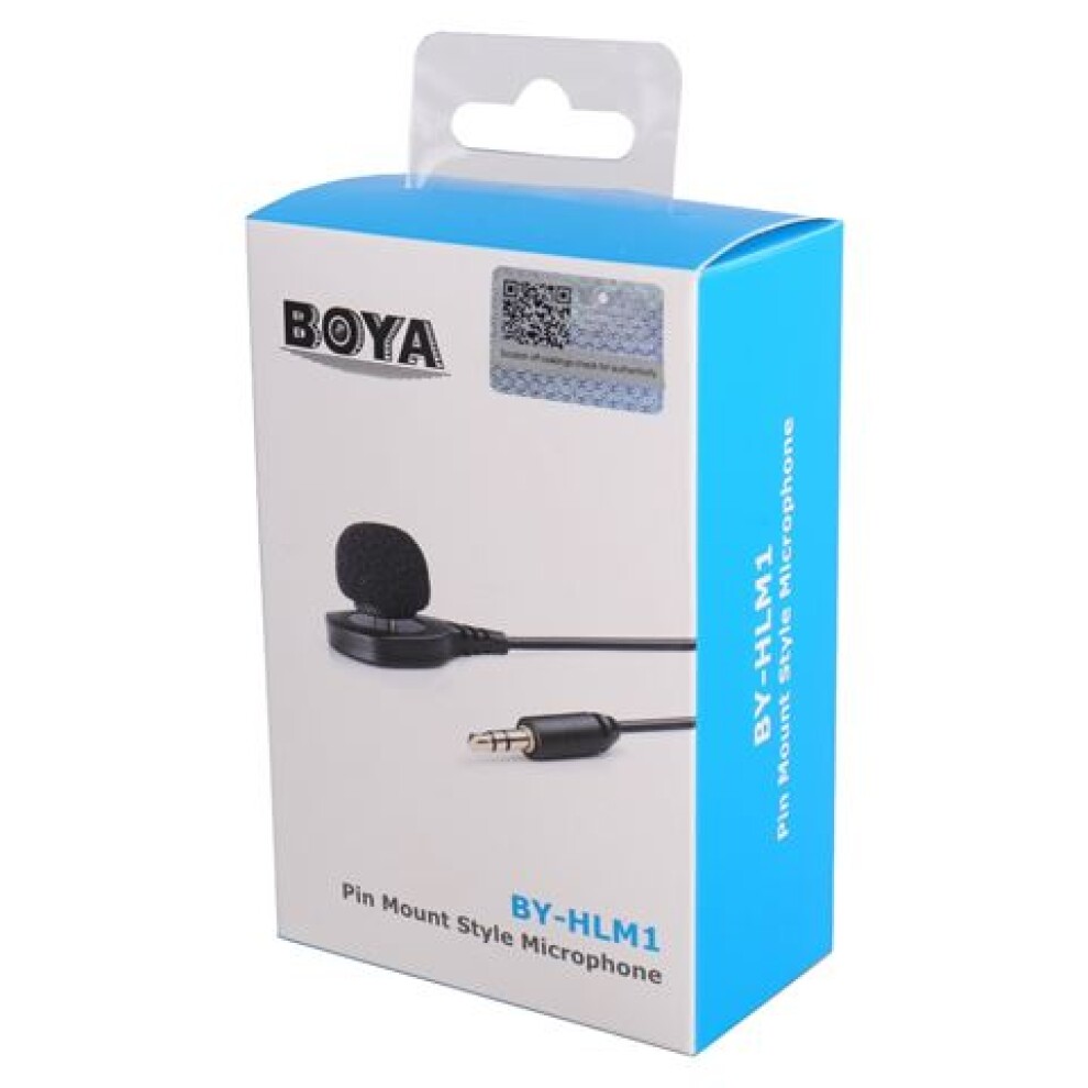 Boya Pin Microphone BY-HLM1 for DSLR and Camcorders