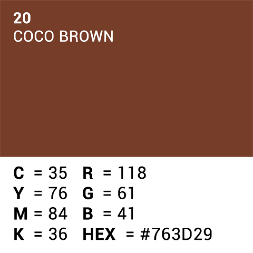 Superior Background Paper 20 Coco Brown 2.72 x 11m