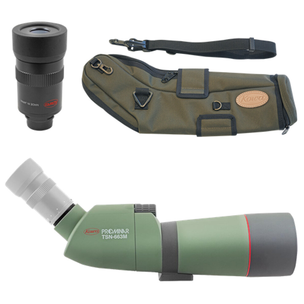 Kowa Spotting Scope TSN-663M with TSE-Z9B and Stay-On Bag C-661