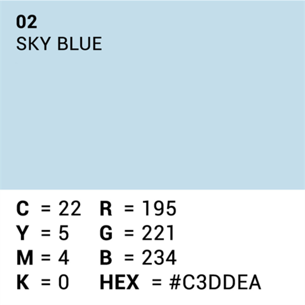 Superior Background Paper 02 Sky Blue 2.72 x 11m