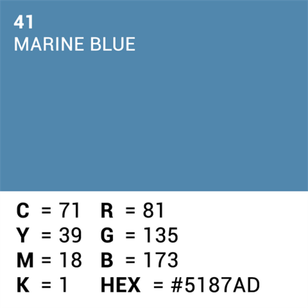 Superior Background Paper 41 Marine Blue 1.35 x 11m