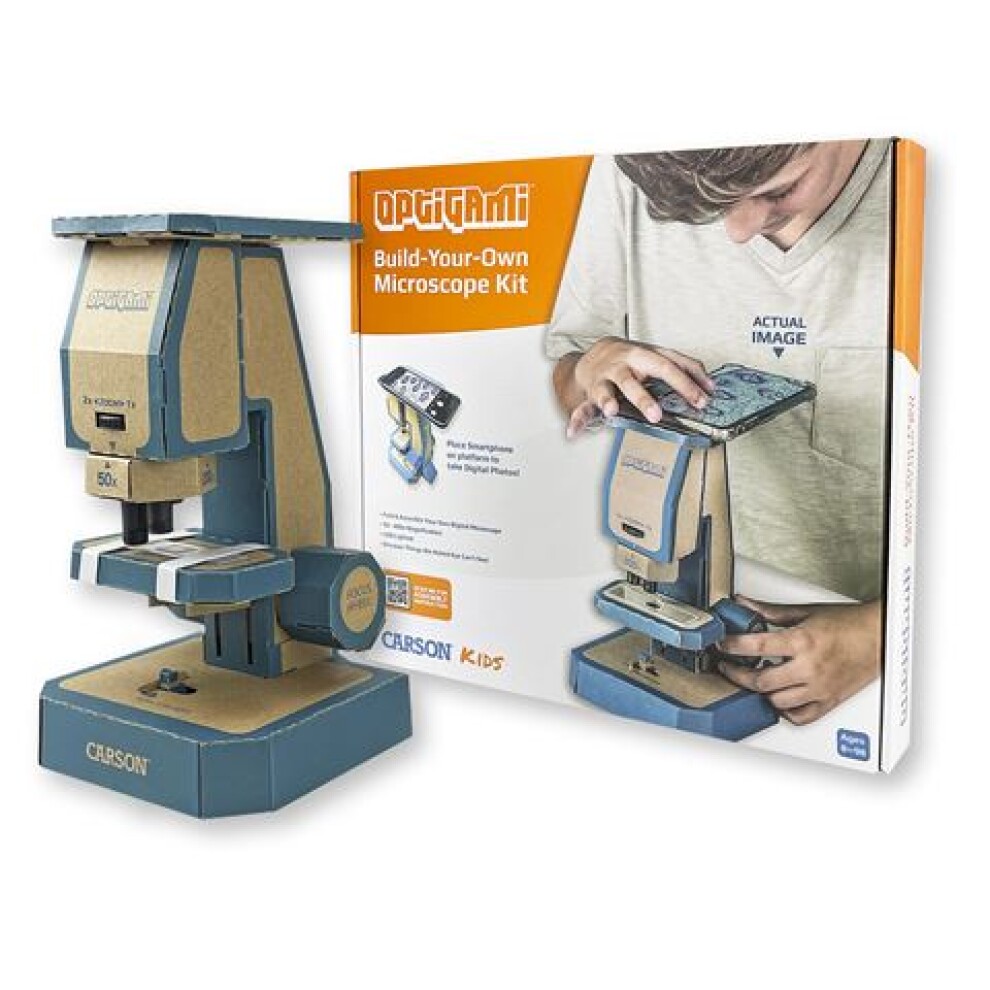 Carson Kids Optigami Build-Your-Own Microscope Kit