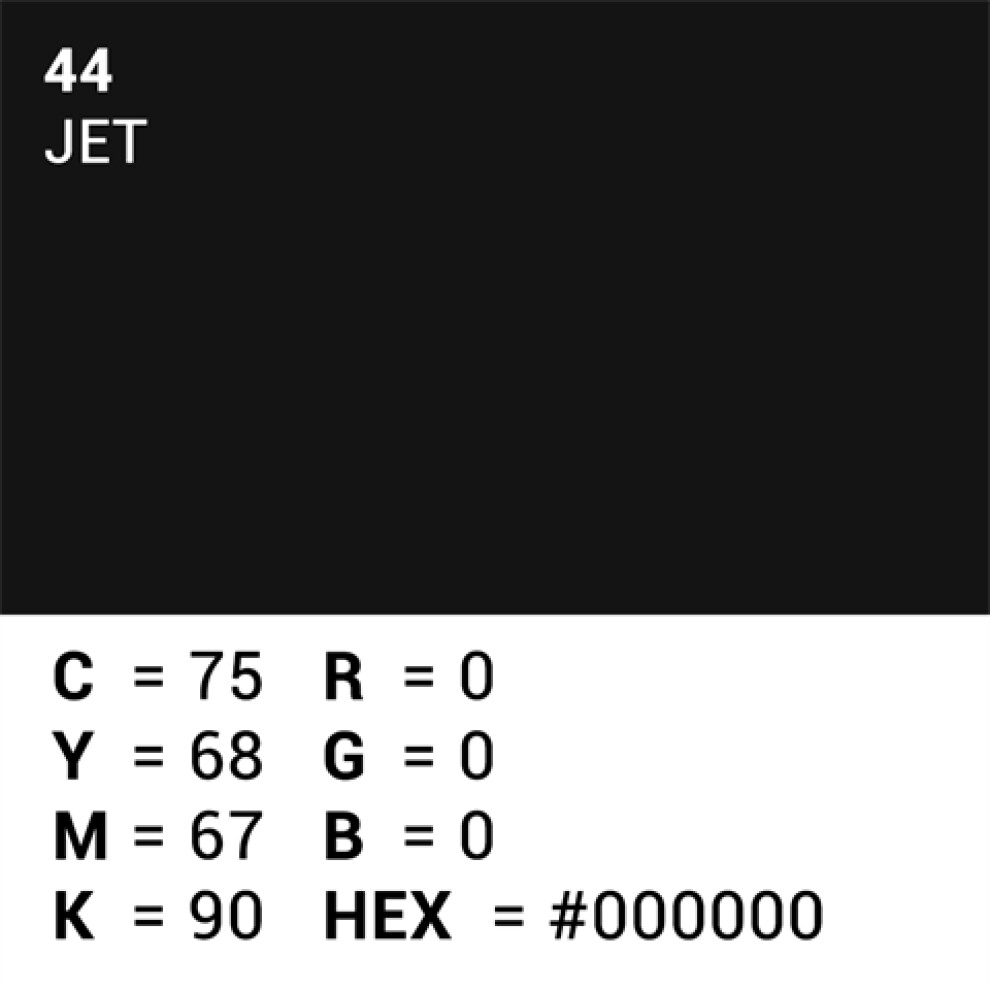 Superior Background Paper 44 Jet Black 2.18 x 11m