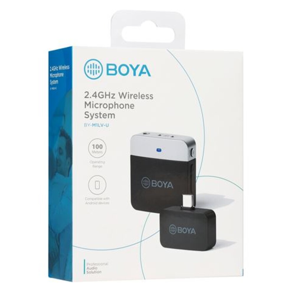 Boya 2.4 GHz Tie pin Microphone Wireless BY-M1LV-U for USB-C
