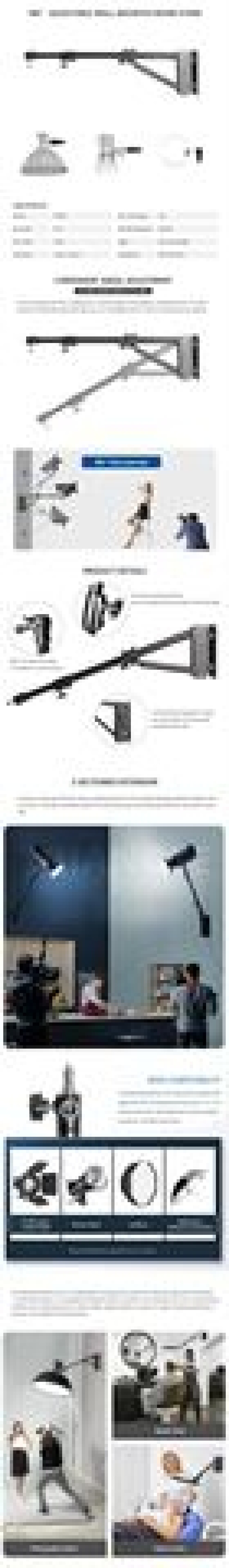 StudioKing Wall Boom Arm FTB-700B