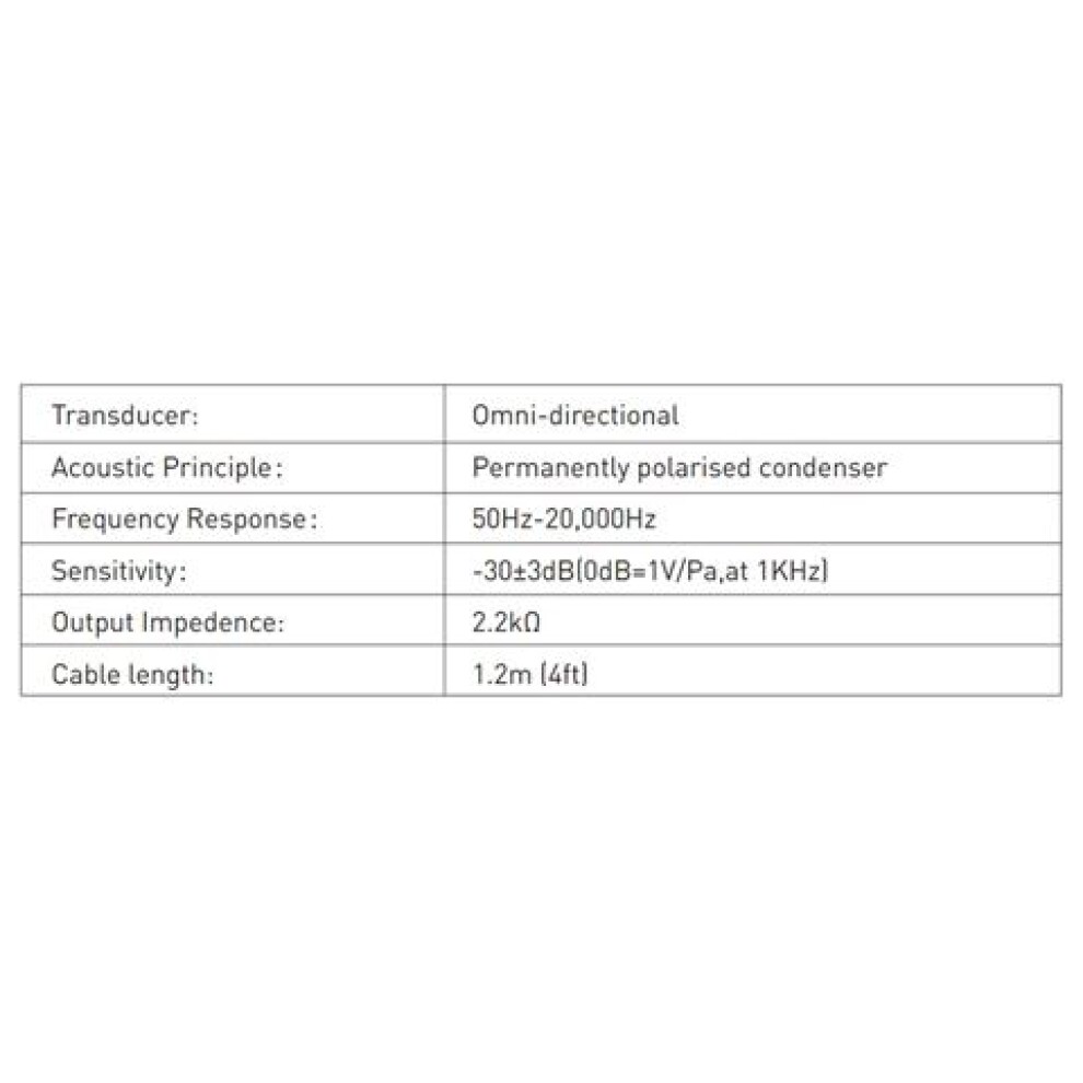 Boya Pin Microphone BY-HLM1 for DSLR and Camcorders