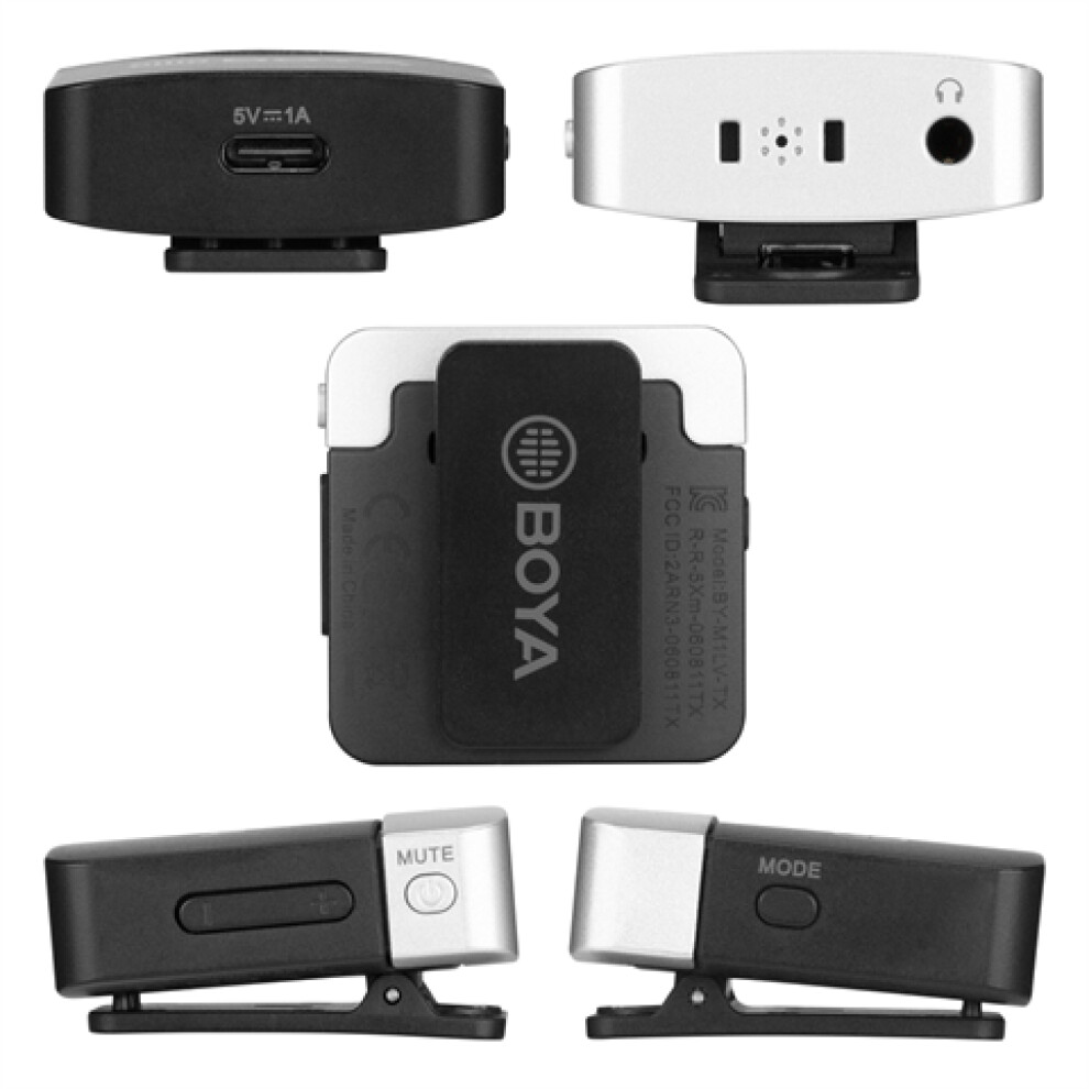 Boya 2.4 GHz Tie pin Microphone Wireless BY-M1LV-D for iOS