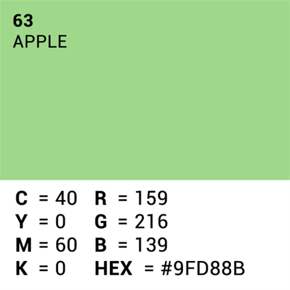 Superior Background Paper 63 Apple 1.35 x 11m