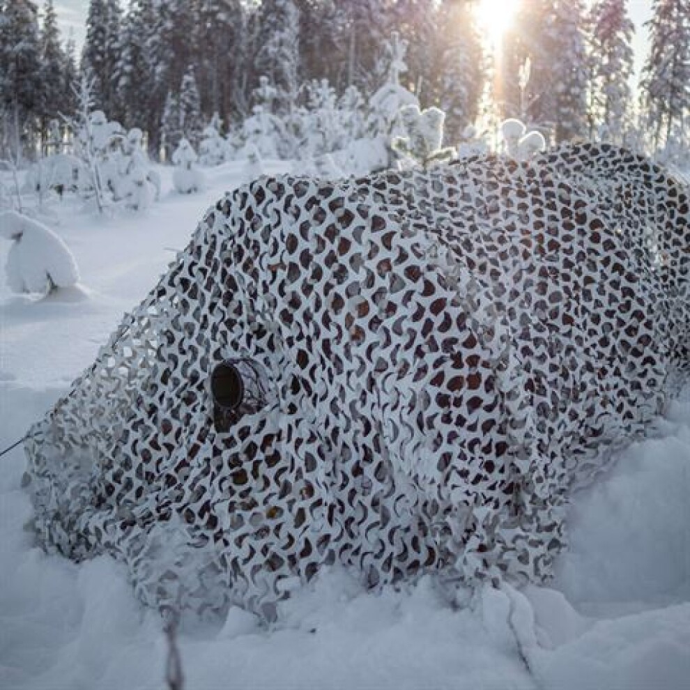Buteo Photo Gear 3D leafs Camouflage Net Snow 2.4x3 m