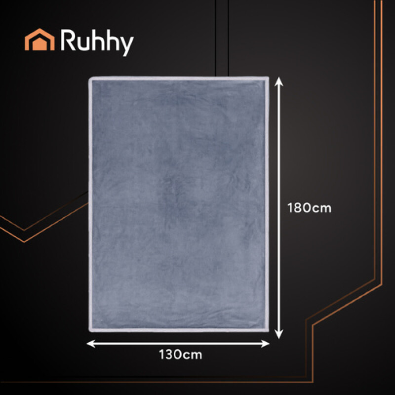 Electric Heated Blanket 180x130cm Gray