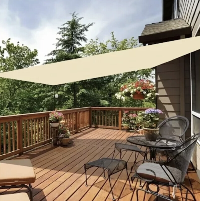 Солнцезащитный навес 3.6x3.6 м, квадратный, бежевый Солнцезащитный навес 3.6x3.6 м, квадратный, бежевый