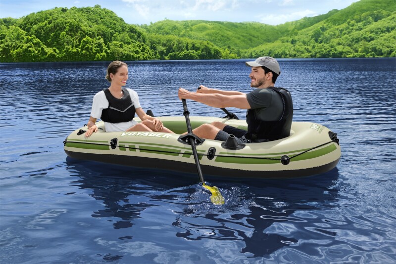 Надувная двухместная лодка Bestway Voyager X2 Raft, 232х118 cm, 65163