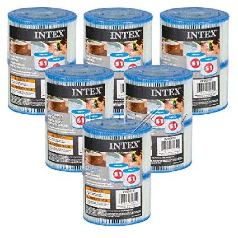Set of 6 filters Intex 29001 Filter Cartrige Type S1 Twin Pack (Intex PureSpa)