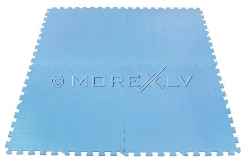 Paklājs zem trenažiera Puzzle 61х61cm 4gb. zils - sporta grīda (00002816)