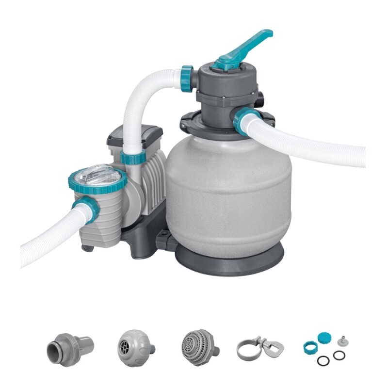 Bestway 58499 baseinu smilšu filtrs un sūknis 8327 L, tvertne 20 kg