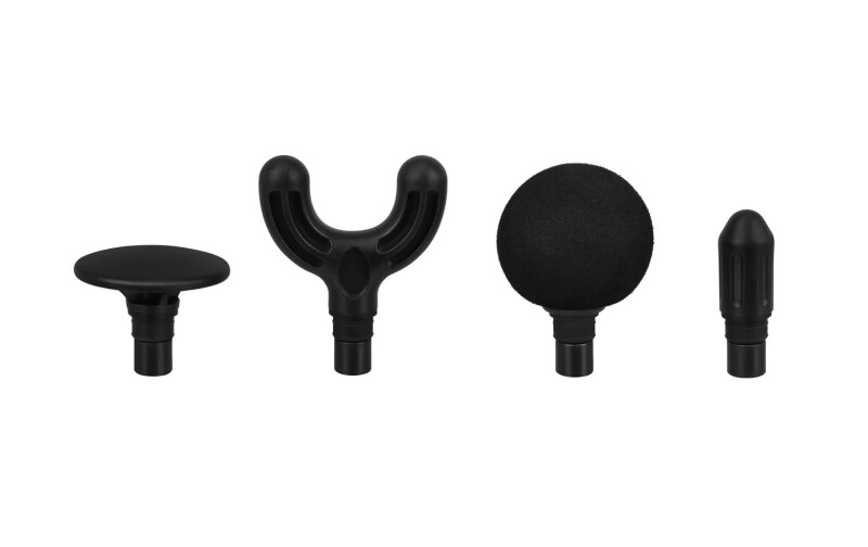 Mini muscle massage gun with 4 head attachments