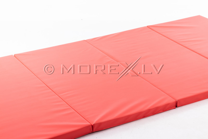 Folding sports mat 122x244cm red