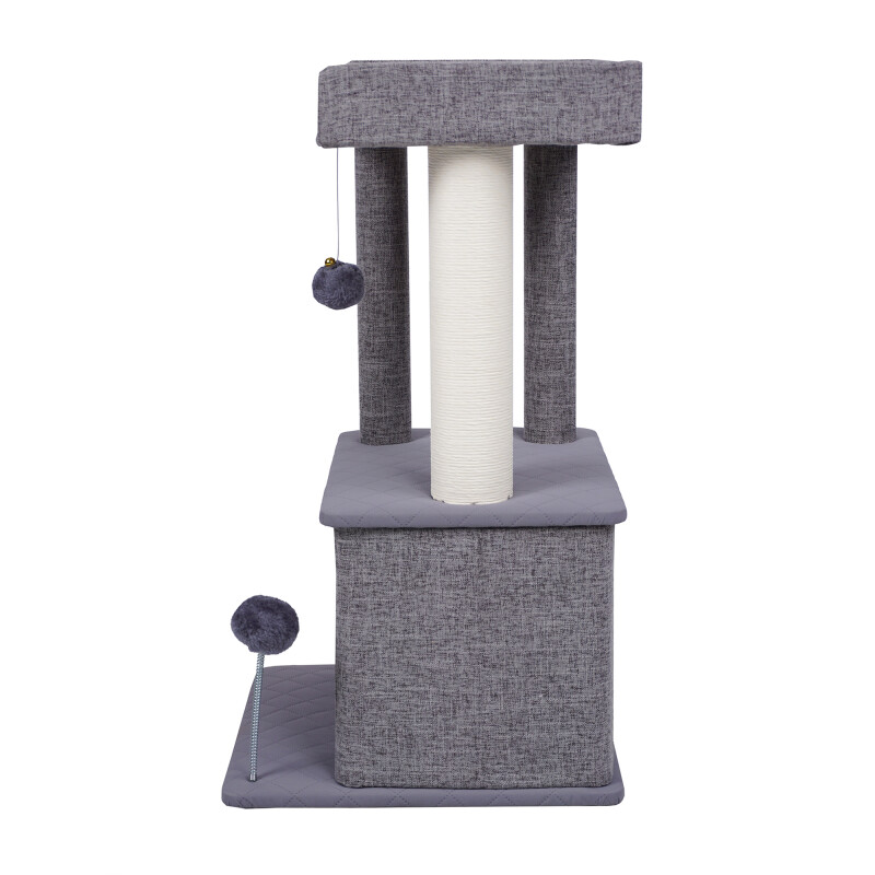 Cat House 75 cm, grey