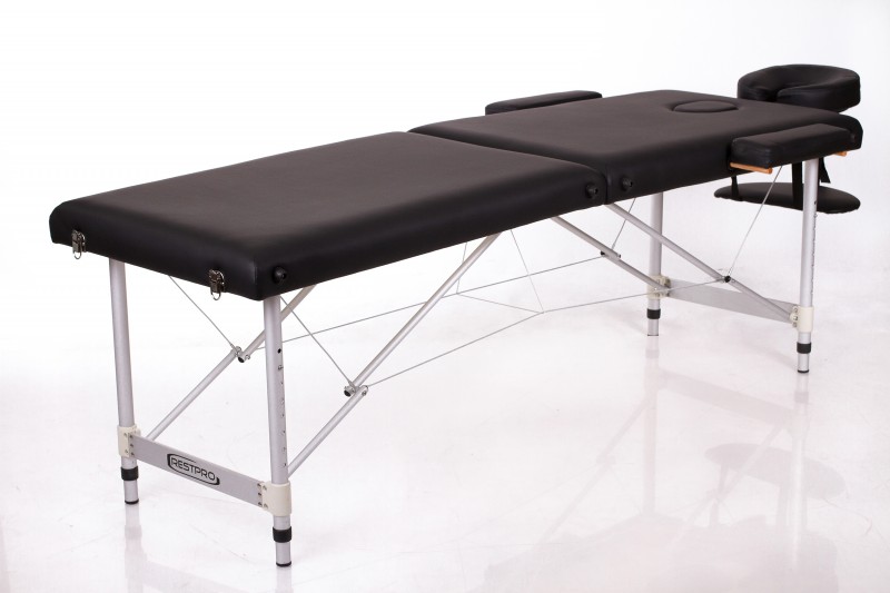 Массажный стол + массажные валики RESTPRO® ALU 2 M Black