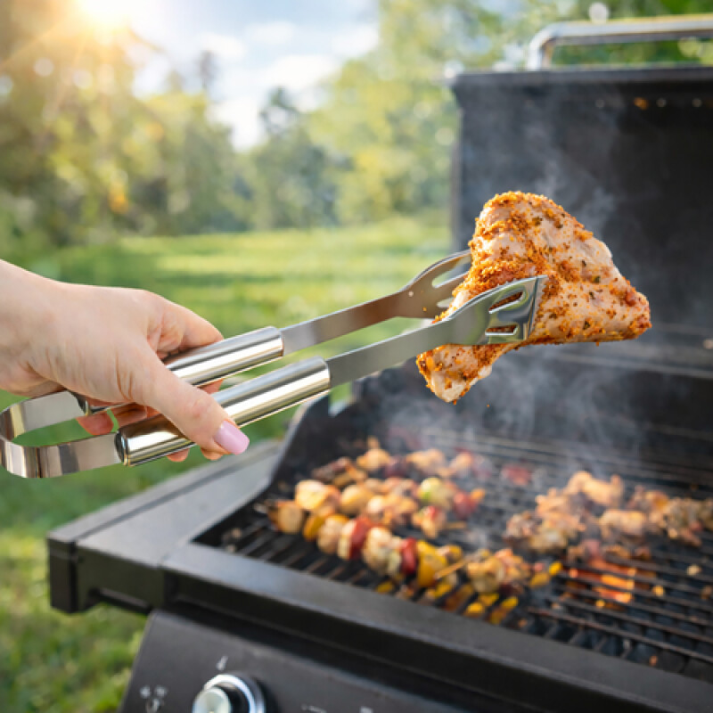 Barbecue utensils - set of 6 accessories + case