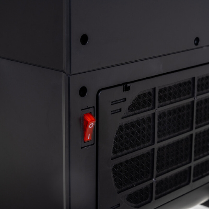 Floor electric heater with fireplace effect, 2000 W