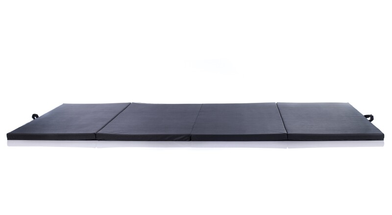 Saliekams sporta paklājs 122x244cm, melns