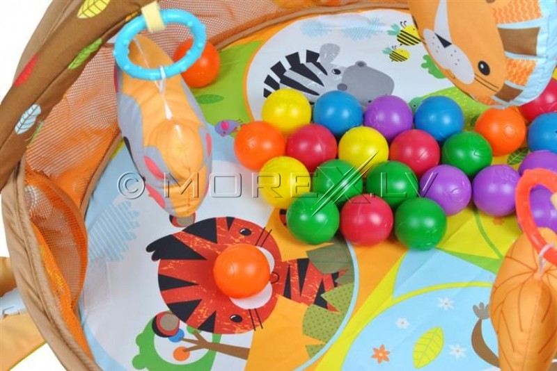 Bērnu paklājs-baseins ar bumbiņām Lion 90 cm