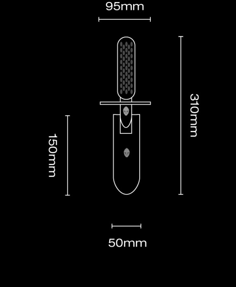 Специальная лопата Black Ada Stainless Steel Dagger (BL001ST) для поиска монет и сокровищ