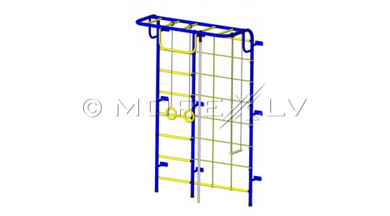 Детская шведская стенка Пионер-С104 сине-жёлтый