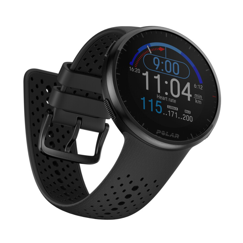 Sporta pulkstenis POLAR PACER PRO GREY & BLACK, S-L