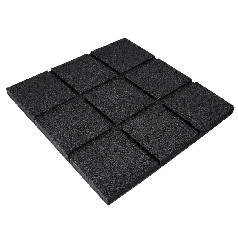 Rubber safety tile KBT 50x50x4,5cm 4 pcs,, green