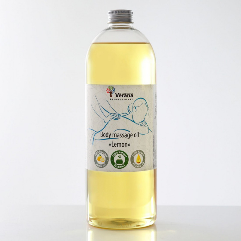 Masāžas eļļa ķermenim Verana Professional, Citrons 1 litrs