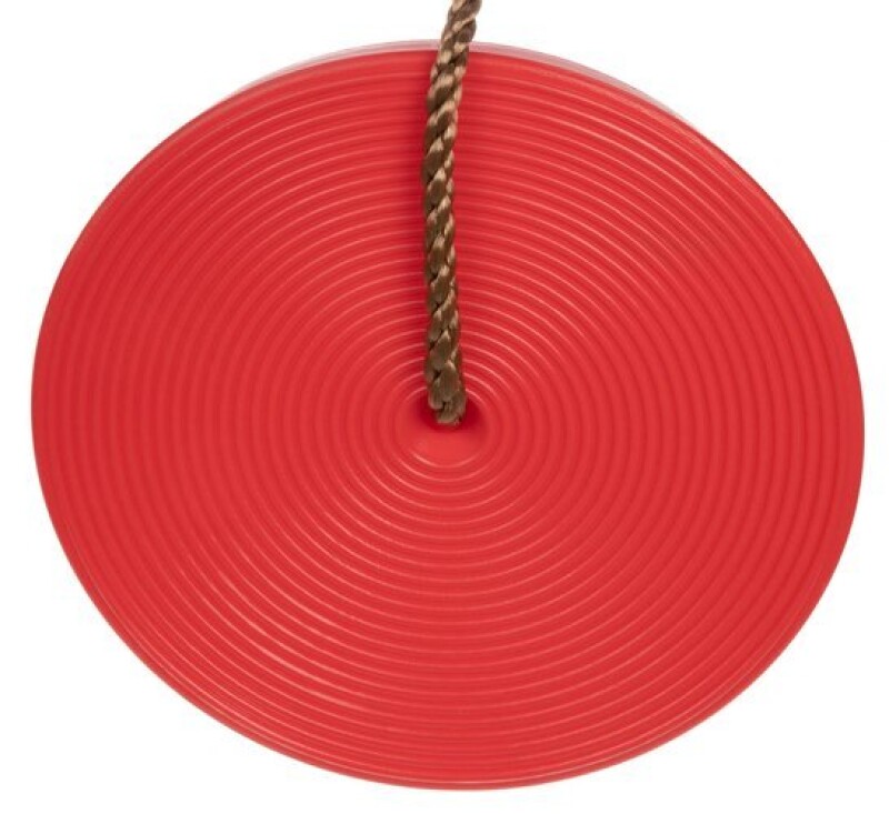 Пластмассовые дисковые качели Тарзанка Ø28 cm, красные