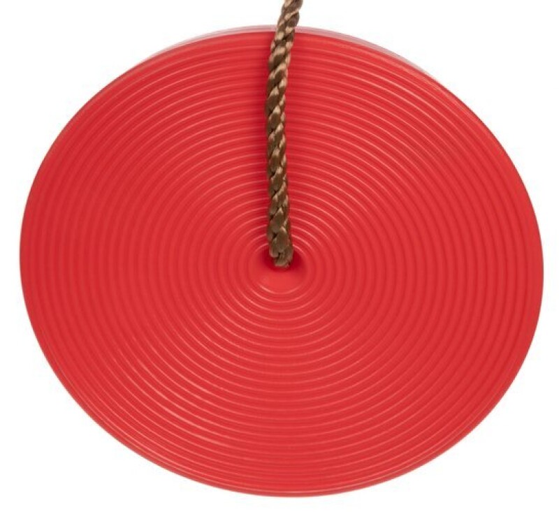 Plastic disc swing Bungee jump Ø28 cm, red