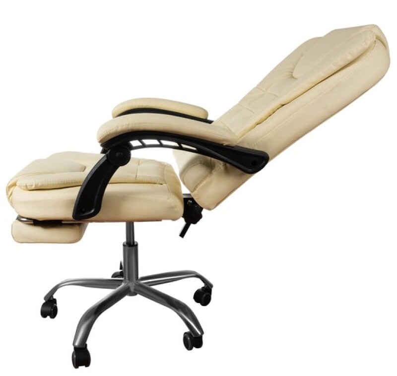 Office Chair with a footrest, beige (16225)