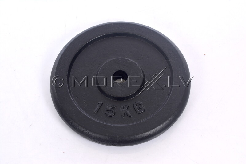 Steel weight disk for barbells and dumbbells (plate) 15kg (31,5mm)