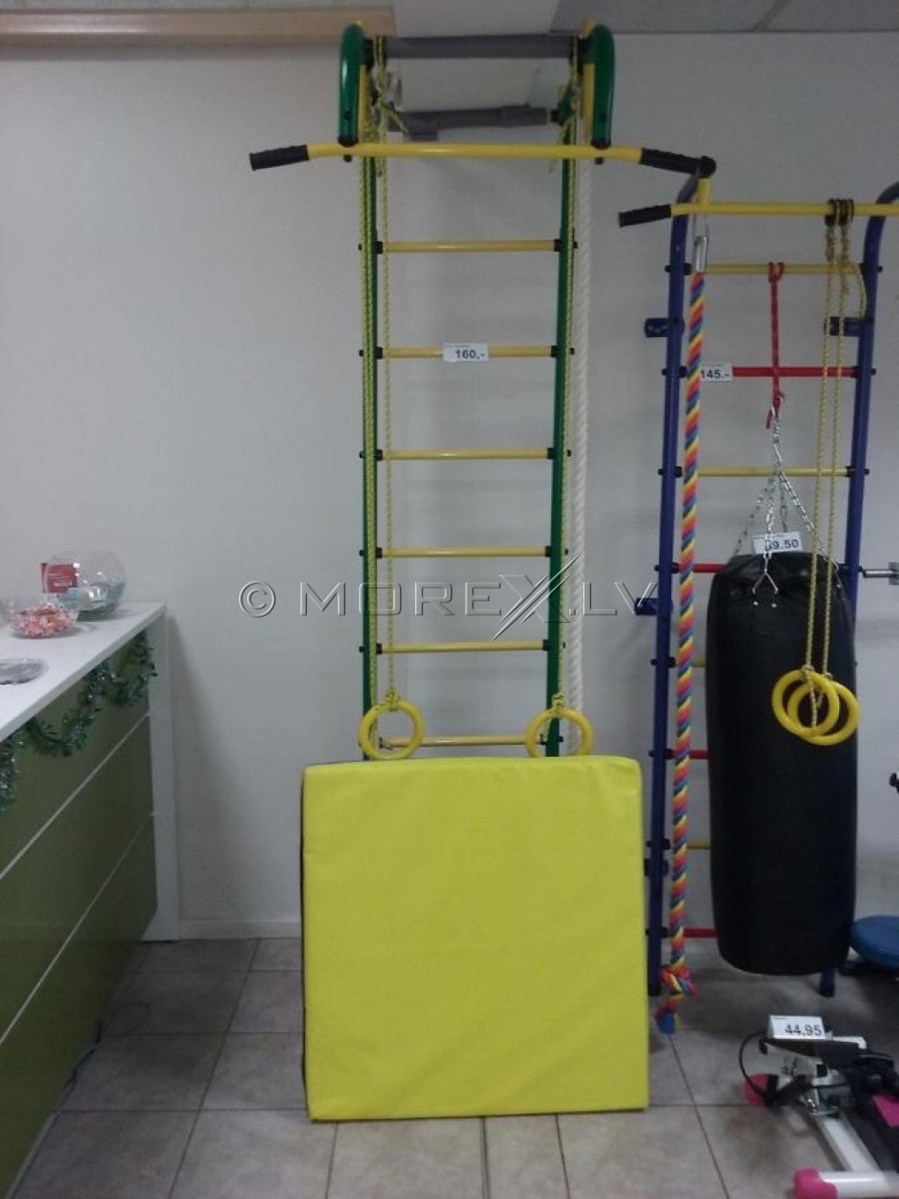 Safety mat 80x80cm blue-yellow
