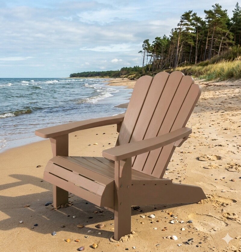 Garden chair Adirondack 91x58x95 cm, brown