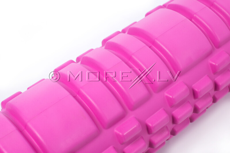 Massage Foam Roller Yoga Roller 14x62cm, roosa