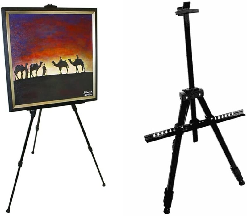 Artists Easel Stand for Painting with case, 46,2x170 cm