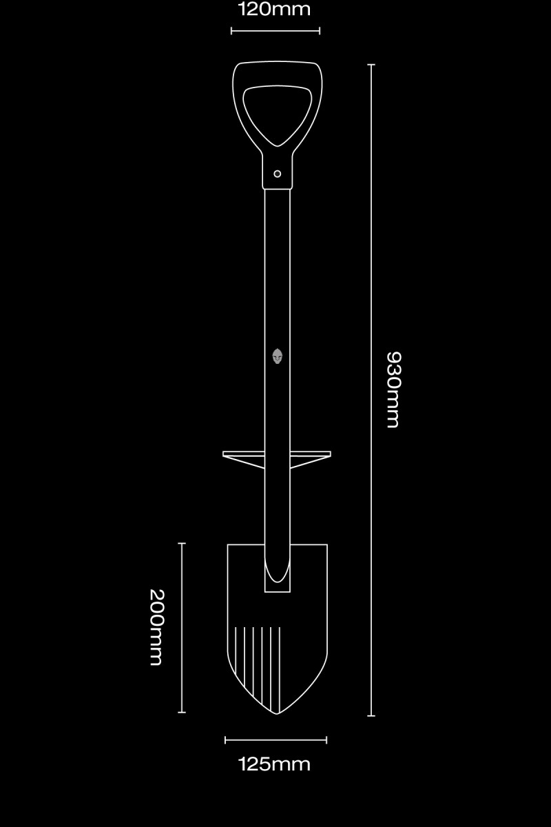 Shovel Black Ada Red Spartan