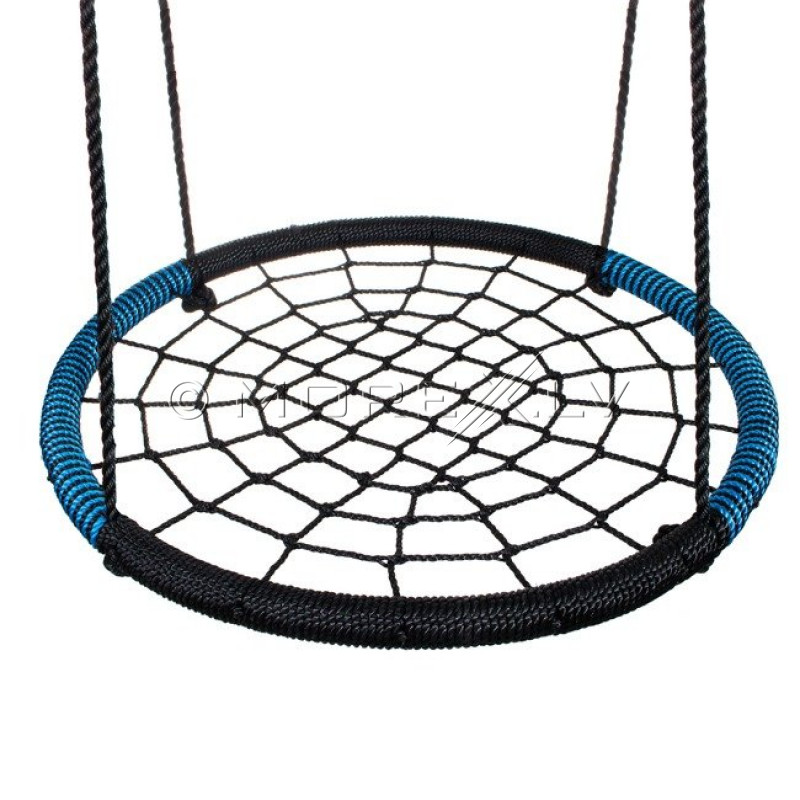 Kids nest swing Ø100 cm, blue-black