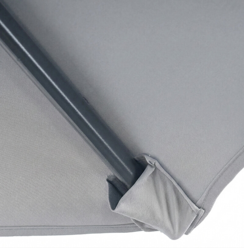 Sun protection umbrella on a stand 3 m, grey